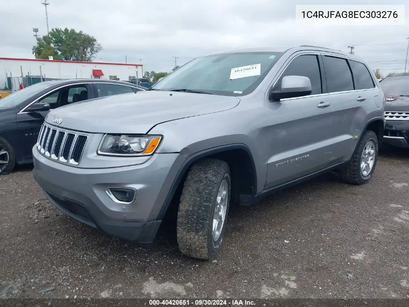 2014 Jeep Grand Cherokee Laredo VIN: 1C4RJFAG8EC303276 Lot: 40420651