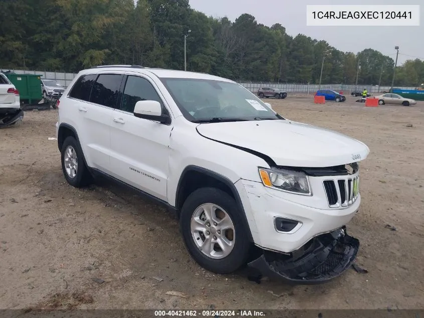 2014 Jeep Grand Cherokee Laredo VIN: 1C4RJEAGXEC120441 Lot: 40421462