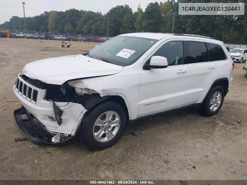 2014 Jeep Grand Cherokee Laredo VIN: 1C4RJEAGXEC120441 Lot: 40421462