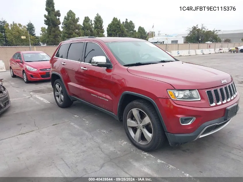 2014 Jeep Grand Cherokee Limited VIN: 1C4RJFBT9EC115376 Lot: 40439544