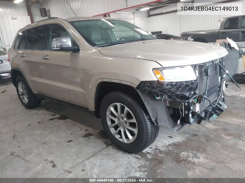 2014 Jeep Grand Cherokee Limited VIN: 1C4RJEBG4EC149013 Lot: 40440186