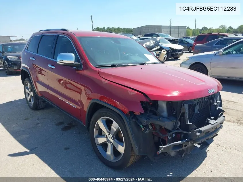 2014 Jeep Grand Cherokee Limited VIN: 1C4RJFBG5EC112283 Lot: 40440974