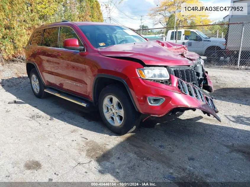 2014 Jeep Grand Cherokee Laredo VIN: 1C4RJFAG3EC477952 Lot: 40446154