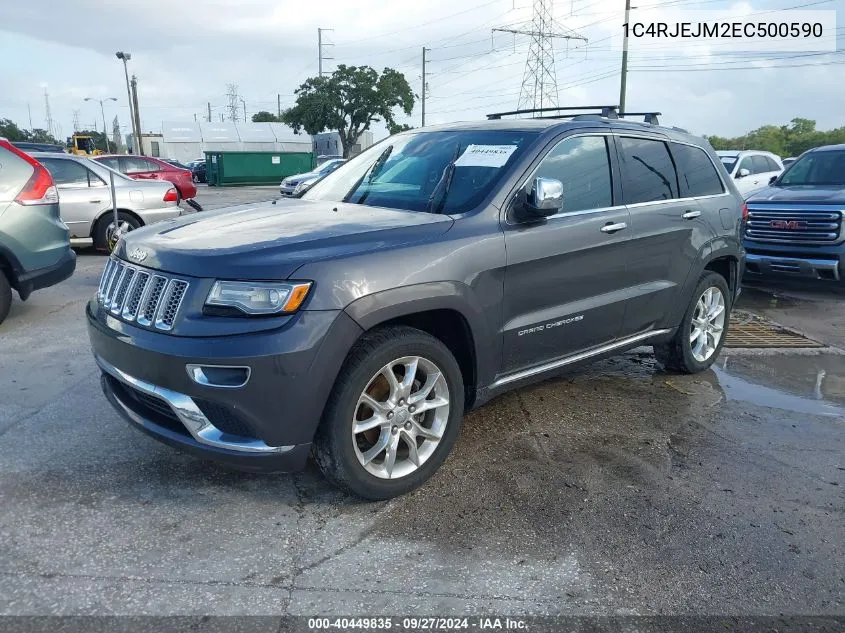 1C4RJEJM2EC500590 2014 Jeep Grand Cherokee Summit