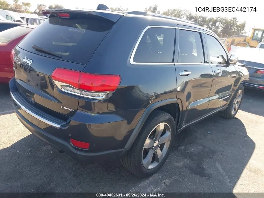 1C4RJEBG3EC442174 2014 Jeep Grand Cherokee Limited