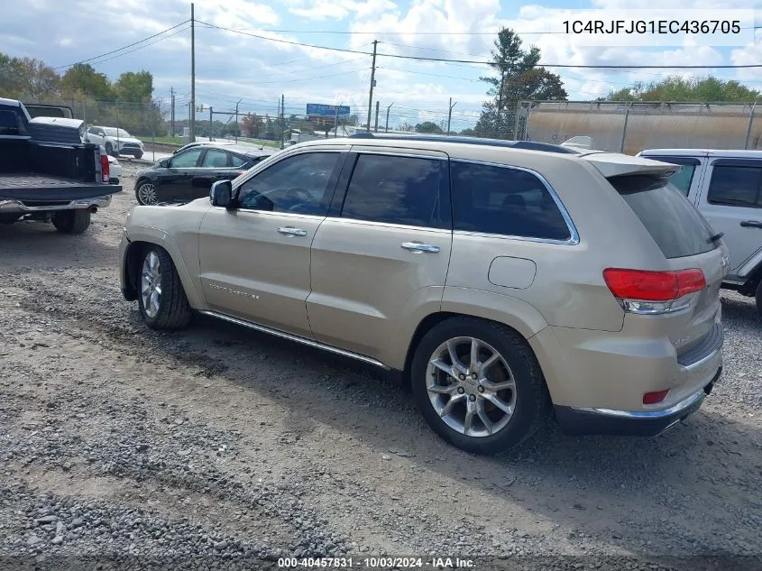 2014 Jeep Grand Cherokee Summit VIN: 1C4RJFJG1EC436705 Lot: 40457831