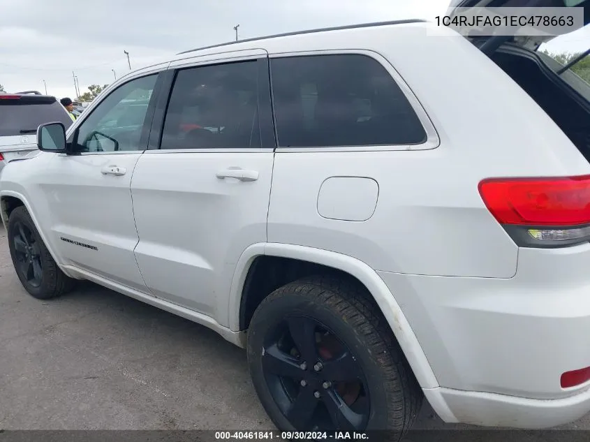 2014 Jeep Grand Cherokee Altitude VIN: 1C4RJFAG1EC478663 Lot: 40461841