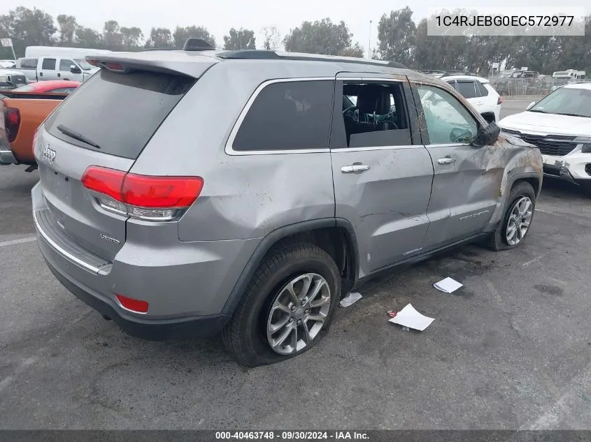 1C4RJEBG0EC572977 2014 Jeep Grand Cherokee Limited