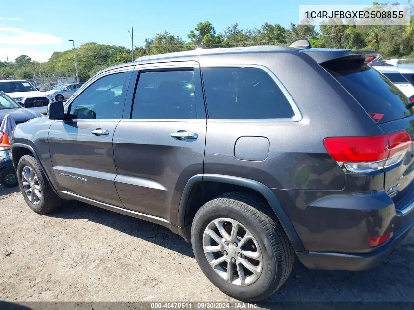 2014 Jeep Grand Cherokee Limited VIN: 1C4RJFBGXEC508855 Lot: 40470511