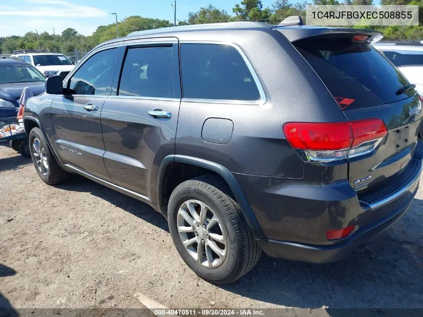 2014 Jeep Grand Cherokee Limited VIN: 1C4RJFBGXEC508855 Lot: 40470511