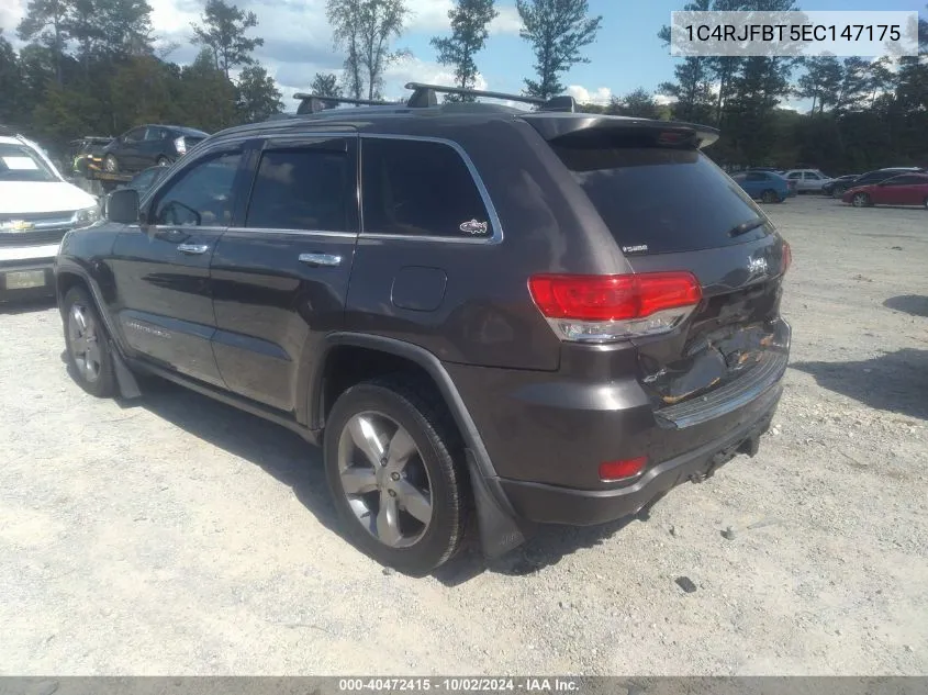 2014 Jeep Grand Cherokee Limited VIN: 1C4RJFBT5EC147175 Lot: 40472415