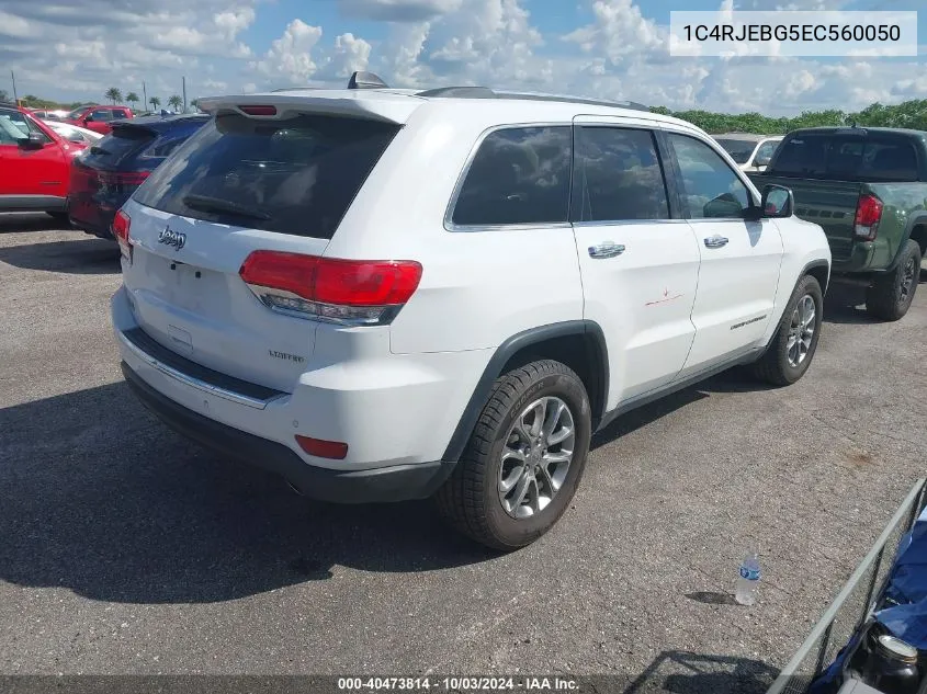 1C4RJEBG5EC560050 2014 Jeep Grand Cherokee Limited