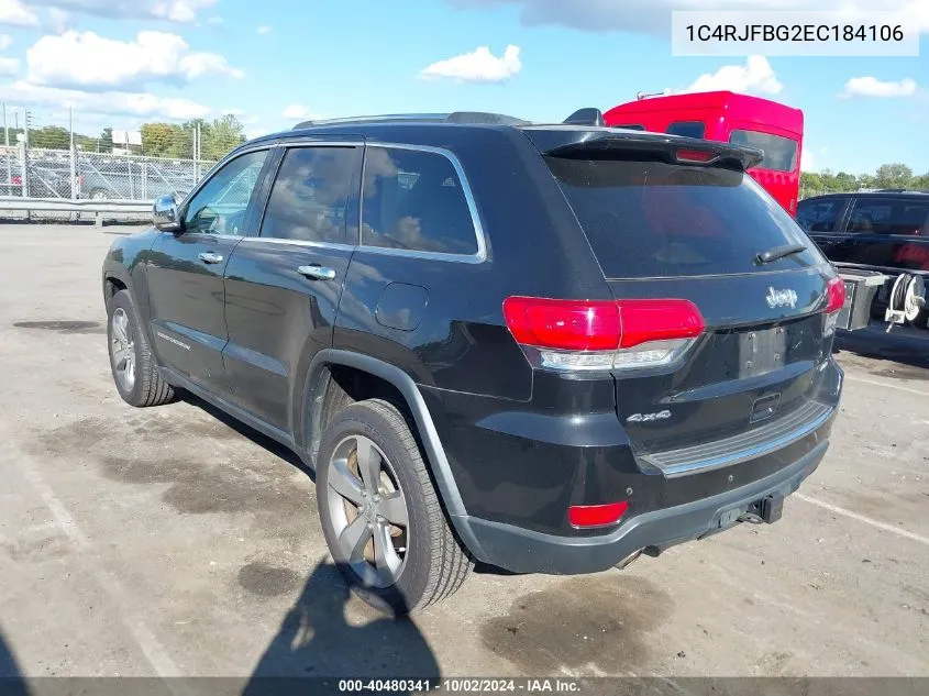 1C4RJFBG2EC184106 2014 Jeep Grand Cherokee Limited