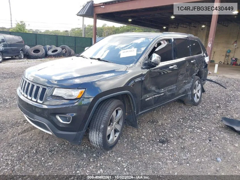 2014 Jeep Grand Cherokee Limited VIN: 1C4RJFBG3EC430449 Lot: 40482061