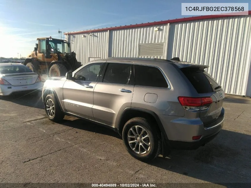 1C4RJFBG2EC378568 2014 Jeep Grand Cherokee Limited