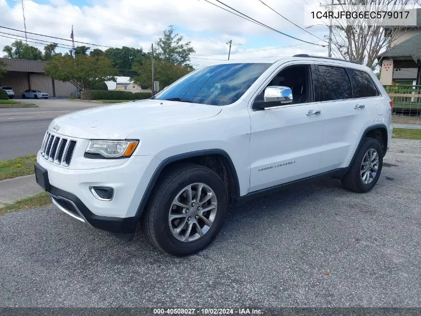 2014 Jeep Grand Cherokee Limited VIN: 1C4RJFBG6EC579017 Lot: 40508027