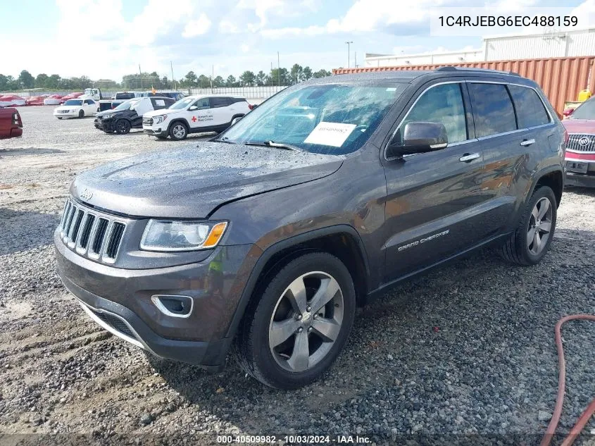 2014 Jeep Grand Cherokee Limited VIN: 1C4RJEBG6EC488159 Lot: 40509982