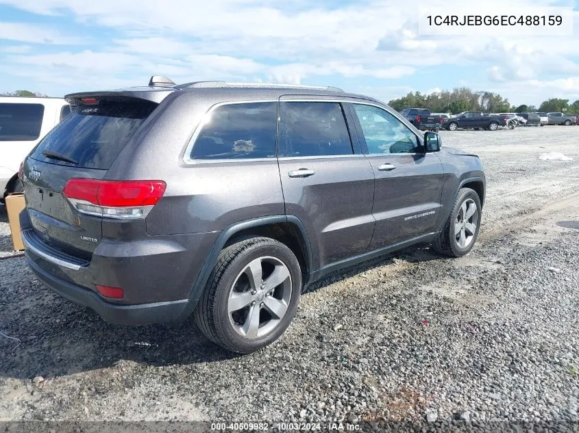 2014 Jeep Grand Cherokee Limited VIN: 1C4RJEBG6EC488159 Lot: 40509982