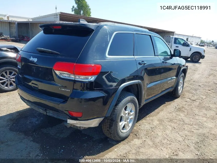 1C4RJFAG5EC118991 2014 Jeep Grand Cherokee Laredo