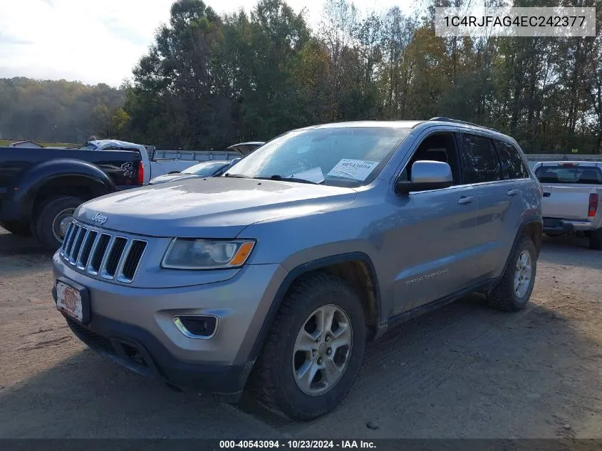 2014 Jeep Grand Cherokee Laredo VIN: 1C4RJFAG4EC242377 Lot: 40543094