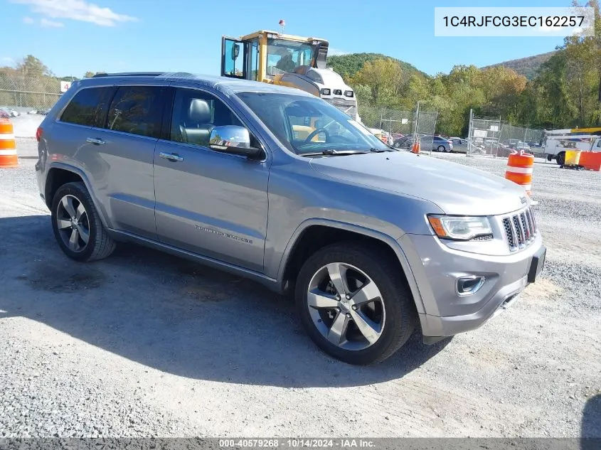 2014 Jeep Grand Cherokee Overland VIN: 1C4RJFCG3EC162257 Lot: 40579268