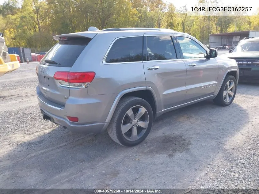 2014 Jeep Grand Cherokee Overland VIN: 1C4RJFCG3EC162257 Lot: 40579268