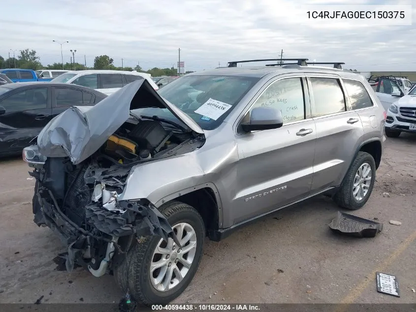 2014 Jeep Grand Cherokee Laredo VIN: 1C4RJFAG0EC150375 Lot: 40594438