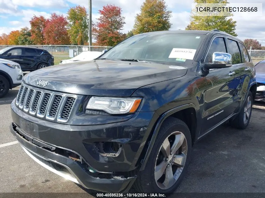 2014 Jeep Grand Cherokee Overland VIN: 1C4RJFCT1EC128668 Lot: 40595236