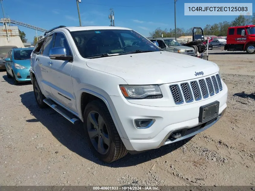 2014 Jeep Grand Cherokee Overland VIN: 1C4RJFCT2EC125083 Lot: 40601933