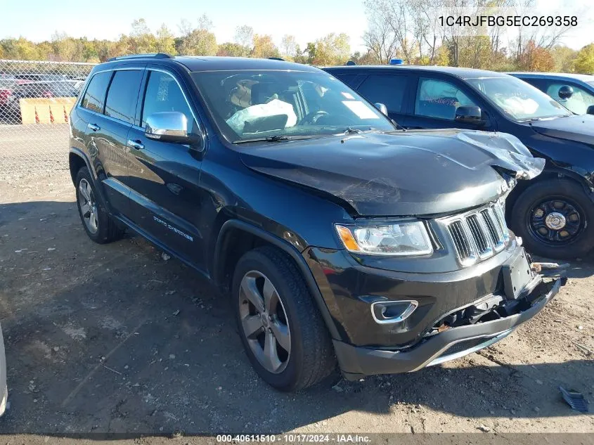 2014 Jeep Grand Cherokee Limited VIN: 1C4RJFBG5EC269358 Lot: 40611510