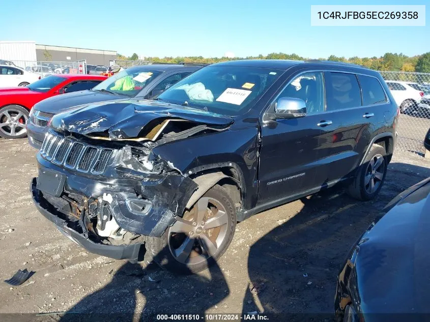 2014 Jeep Grand Cherokee Limited VIN: 1C4RJFBG5EC269358 Lot: 40611510