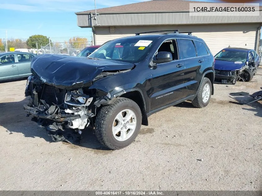 2014 Jeep Grand Cherokee Laredo VIN: 1C4RJFAG4EC160035 Lot: 40616417