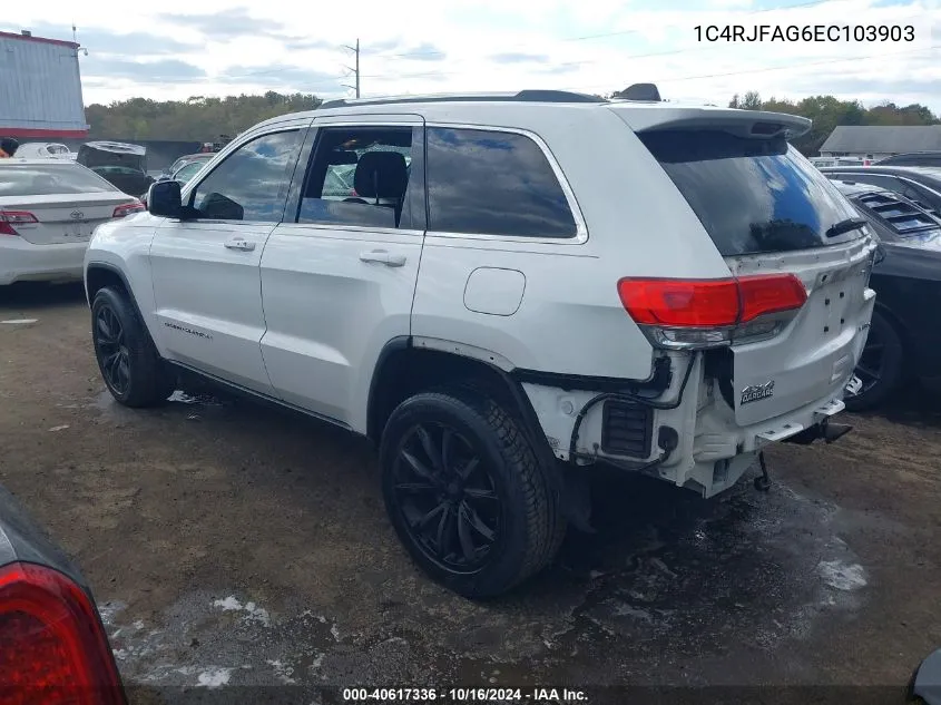 2014 Jeep Grand Cherokee Laredo VIN: 1C4RJFAG6EC103903 Lot: 40617336