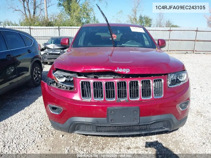 2014 Jeep Grand Cherokee Laredo VIN: 1C4RJFAG9EC243105 Lot: 40626754