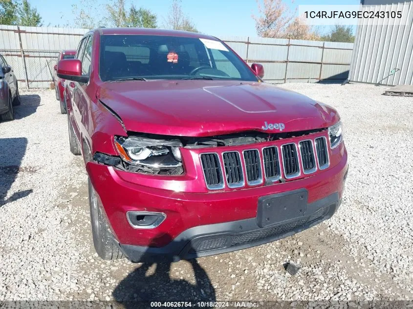 2014 Jeep Grand Cherokee Laredo VIN: 1C4RJFAG9EC243105 Lot: 40626754