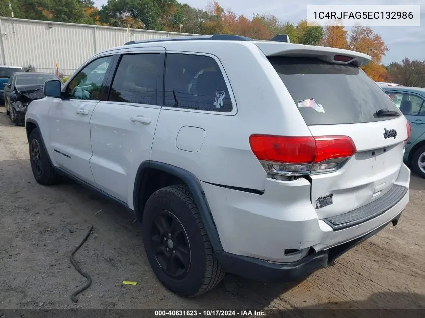 2014 Jeep Grand Cherokee Laredo VIN: 1C4RJFAG5EC132986 Lot: 40631623