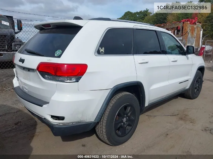 2014 Jeep Grand Cherokee Laredo VIN: 1C4RJFAG5EC132986 Lot: 40631623