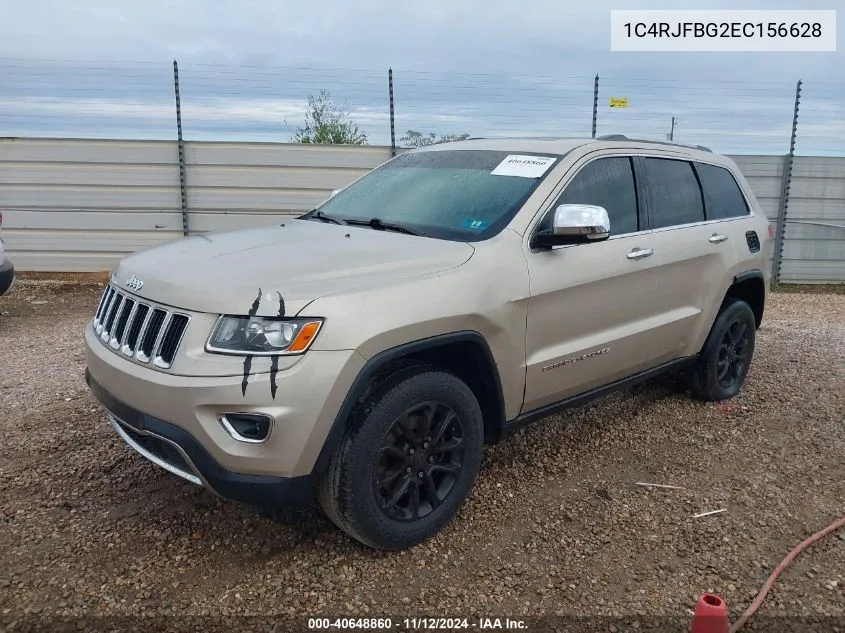 2014 Jeep Grand Cherokee Limited VIN: 1C4RJFBG2EC156628 Lot: 40648860