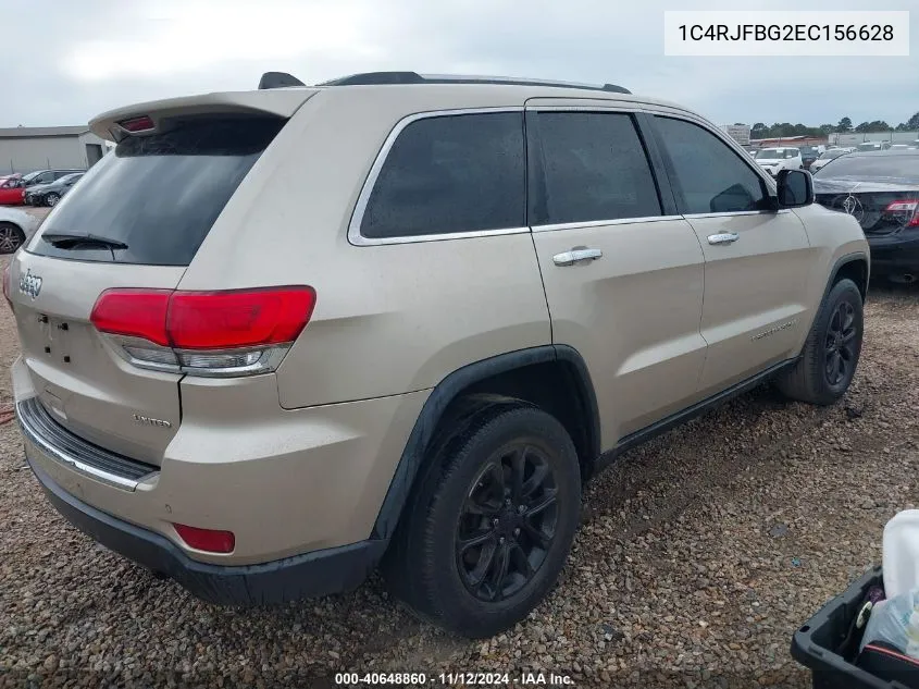 2014 Jeep Grand Cherokee Limited VIN: 1C4RJFBG2EC156628 Lot: 40648860