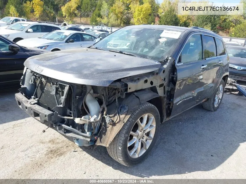 2014 Jeep Grand Cherokee Summit VIN: 1C4RJEJT7EC136674 Lot: 40650567