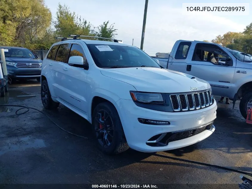 2014 Jeep Grand Cherokee Srt8 VIN: 1C4RJFDJ7EC289975 Lot: 40651146