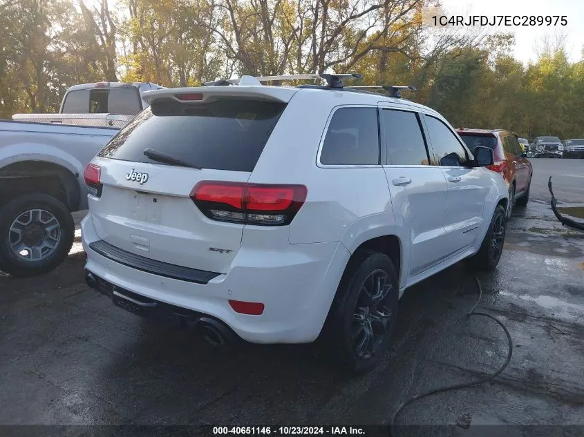 2014 Jeep Grand Cherokee Srt8 VIN: 1C4RJFDJ7EC289975 Lot: 40651146