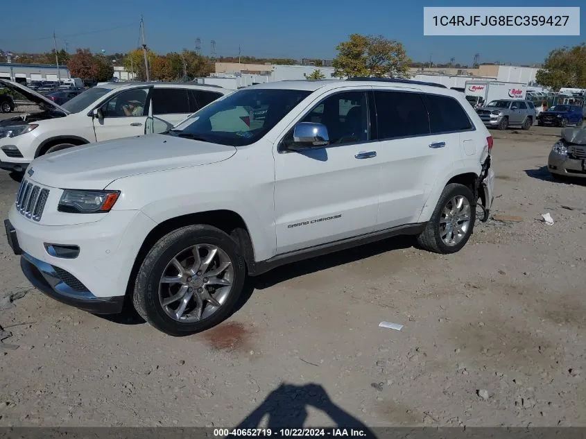 2014 Jeep Grand Cherokee Summit VIN: 1C4RJFJG8EC359427 Lot: 40652719