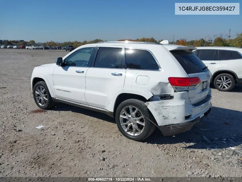 2014 Jeep Grand Cherokee Summit VIN: 1C4RJFJG8EC359427 Lot: 40652719