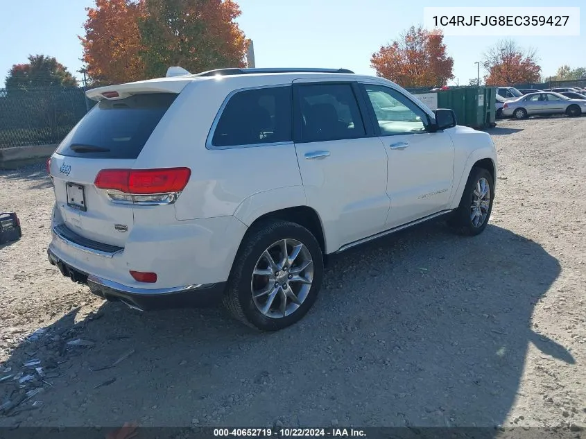 2014 Jeep Grand Cherokee Summit VIN: 1C4RJFJG8EC359427 Lot: 40652719