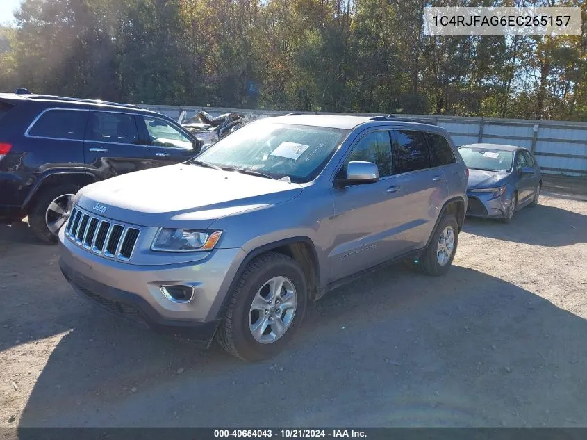 2014 Jeep Grand Cherokee Laredo VIN: 1C4RJFAG6EC265157 Lot: 40654043