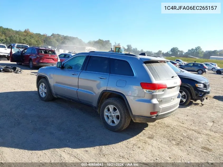 2014 Jeep Grand Cherokee Laredo VIN: 1C4RJFAG6EC265157 Lot: 40654043