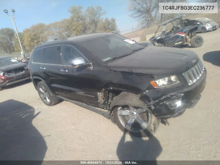 2014 Jeep Grand Cherokee Limited VIN: 1C4RJFBG3EC236777 Lot: 40654070