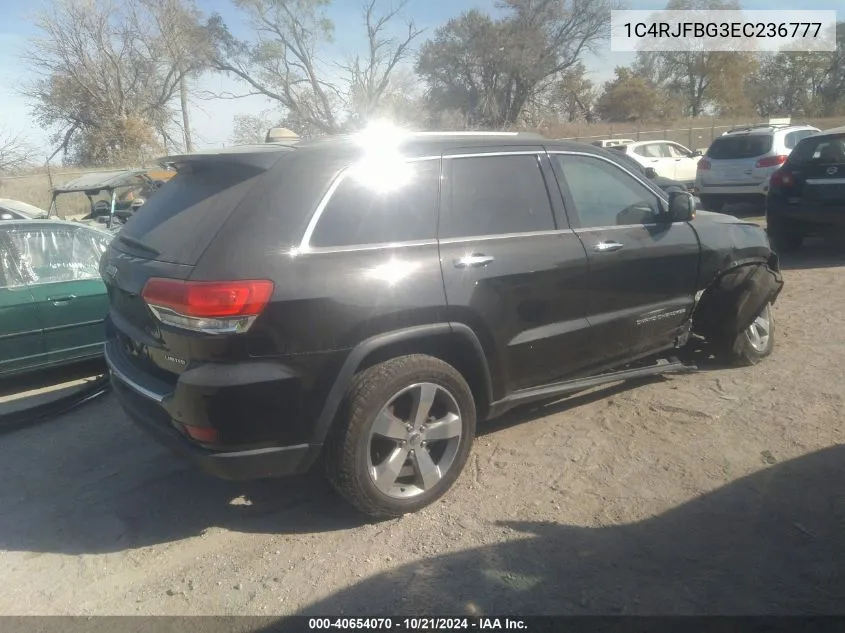 2014 Jeep Grand Cherokee Limited VIN: 1C4RJFBG3EC236777 Lot: 40654070