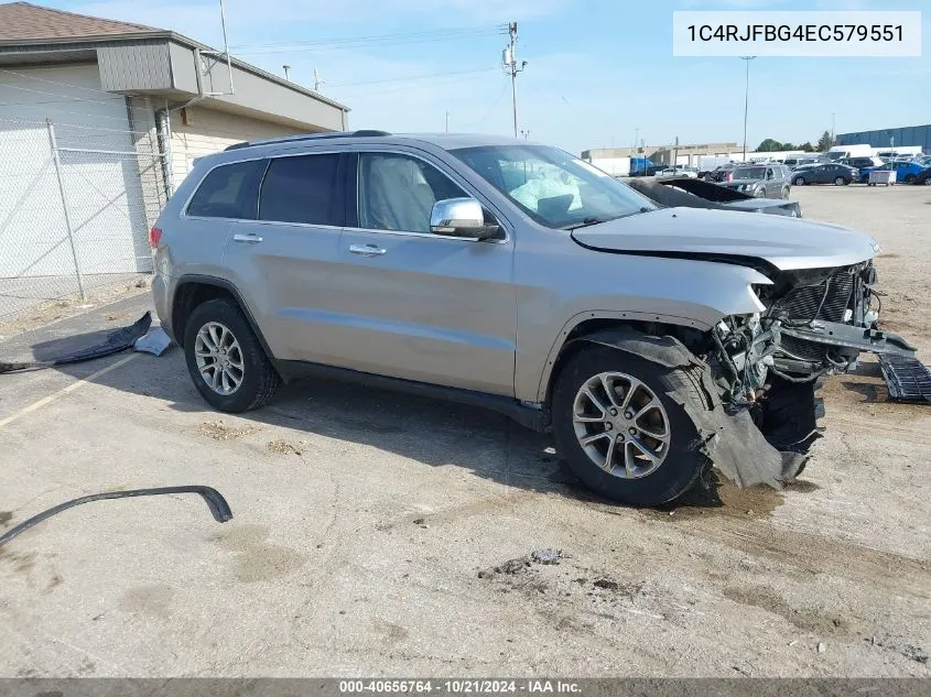 2014 Jeep Grand Cherokee Limited VIN: 1C4RJFBG4EC579551 Lot: 40656764